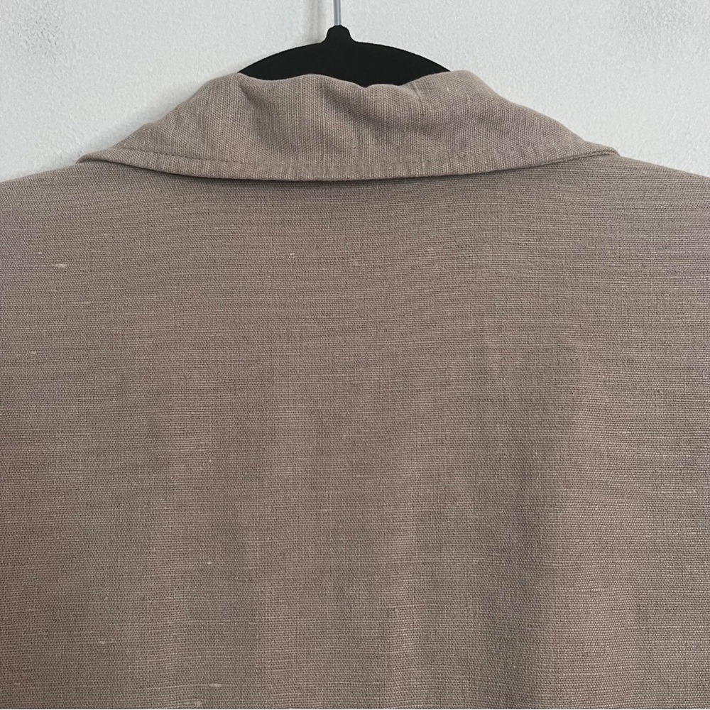 Style & Co Oversized Linen Blend Lightweight Jacket Women's 16W Blazer Career - Picture 4 of 8